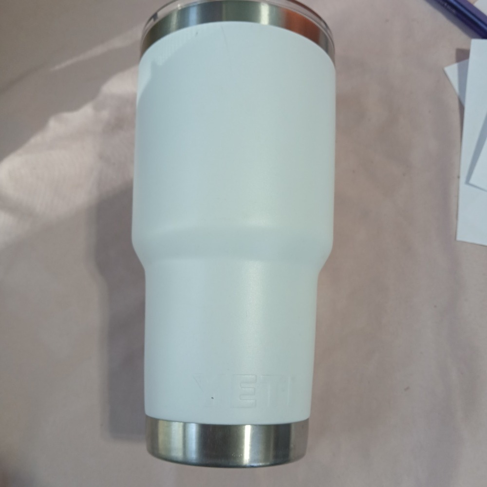 Yeti White Stainless Steel Tumbler